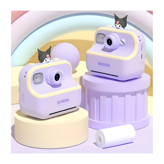 Authentic Kurumi Cute Instant Camera – 2.5K High Definition, 2.4-inch Screen – Includes 30 Photo Sheets