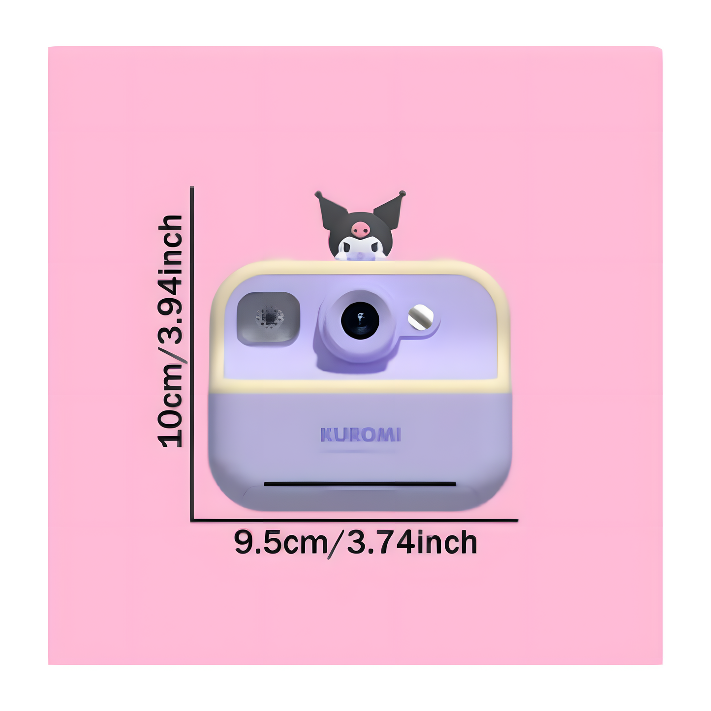 Authentic Kurumi Cute Instant Camera – 2.5K High Definition, 2.4-inch Screen – Includes 30 Photo Sheets