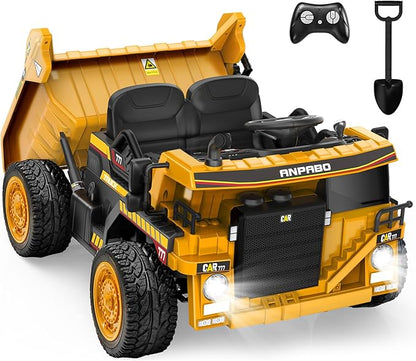 24V Ride-on Dump Truck 19 Inch Spacious Seat for Kids with Parental Remote Control
