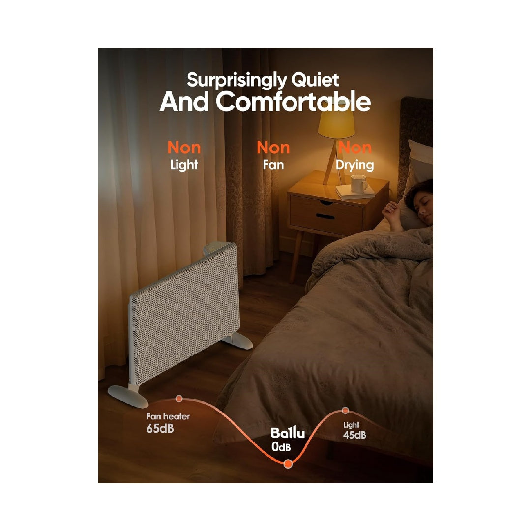 Ballu Mica Infrared Indoor Heater, Large Room Panel Heater