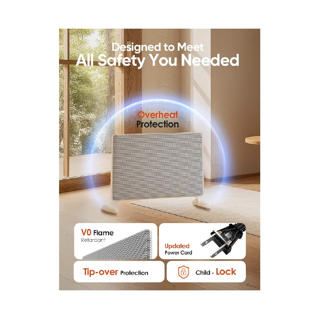 Ballu Mica Infrared Indoor Heater, Large Room Panel Heater