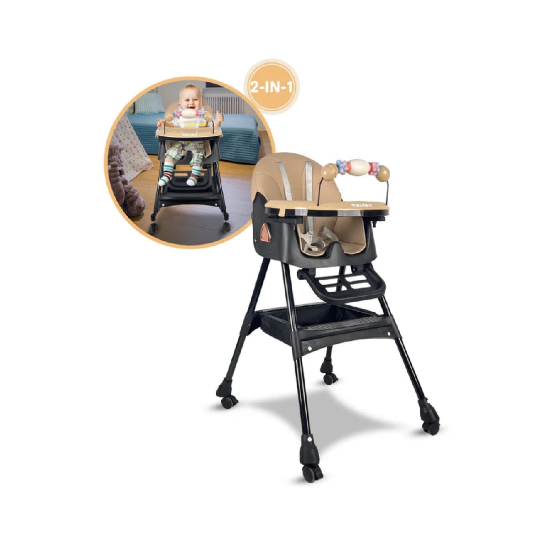 Adjustable Swing Baby High Chair for Infants & Toddlers