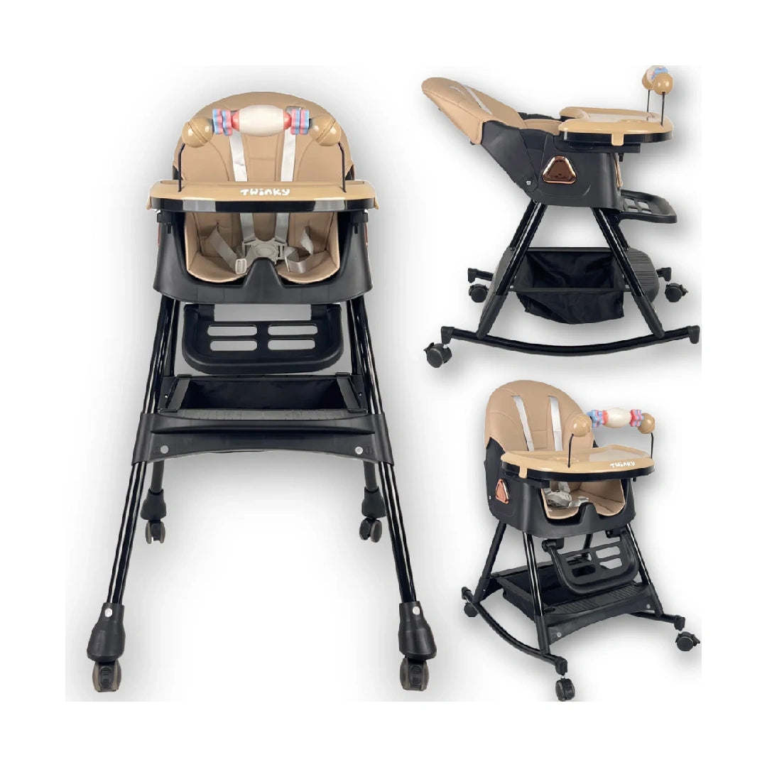 Adjustable Swing Baby High Chair for Infants & Toddlers