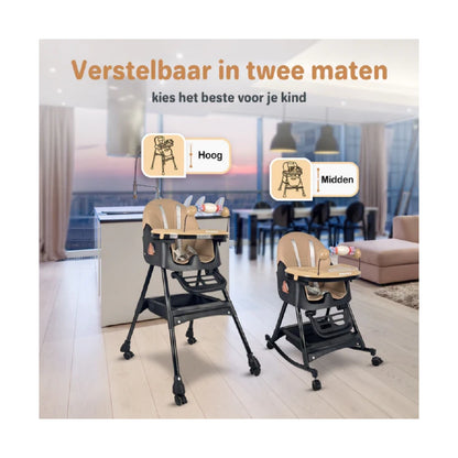 Adjustable Swing Baby High Chair for Infants & Toddlers